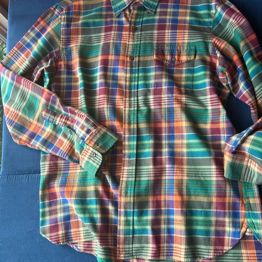Vintage Ralph Lauren Multicolor Plaid Men's Shirt large - Picture 5 of 12